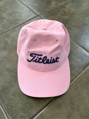 Titleist Pink Cap with Black Script